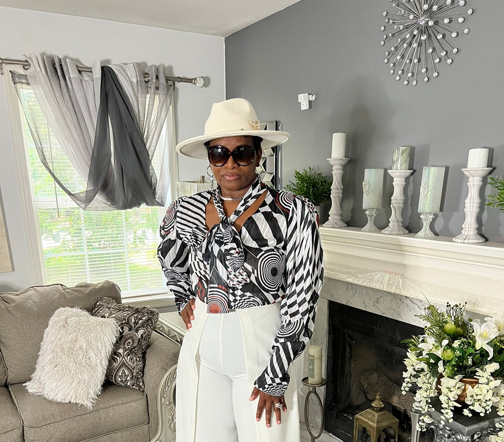 Sophisticated Print Blouse – Queens Kloset, LLC