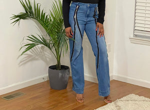 Zippered Me Up Flare Jeans