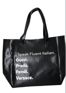 Fluent In Italian Tote Bag